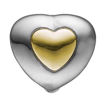 Køb dit  Glitrende hjerte med lille forgyldt hjerte i midten fra Christina smykker hos Ur-Tid.dk